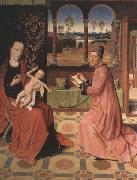 Dieric Bouts Saint Luke Drawing the Virgin and Child painting